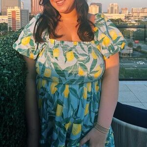 Show me your mumu lemon dress